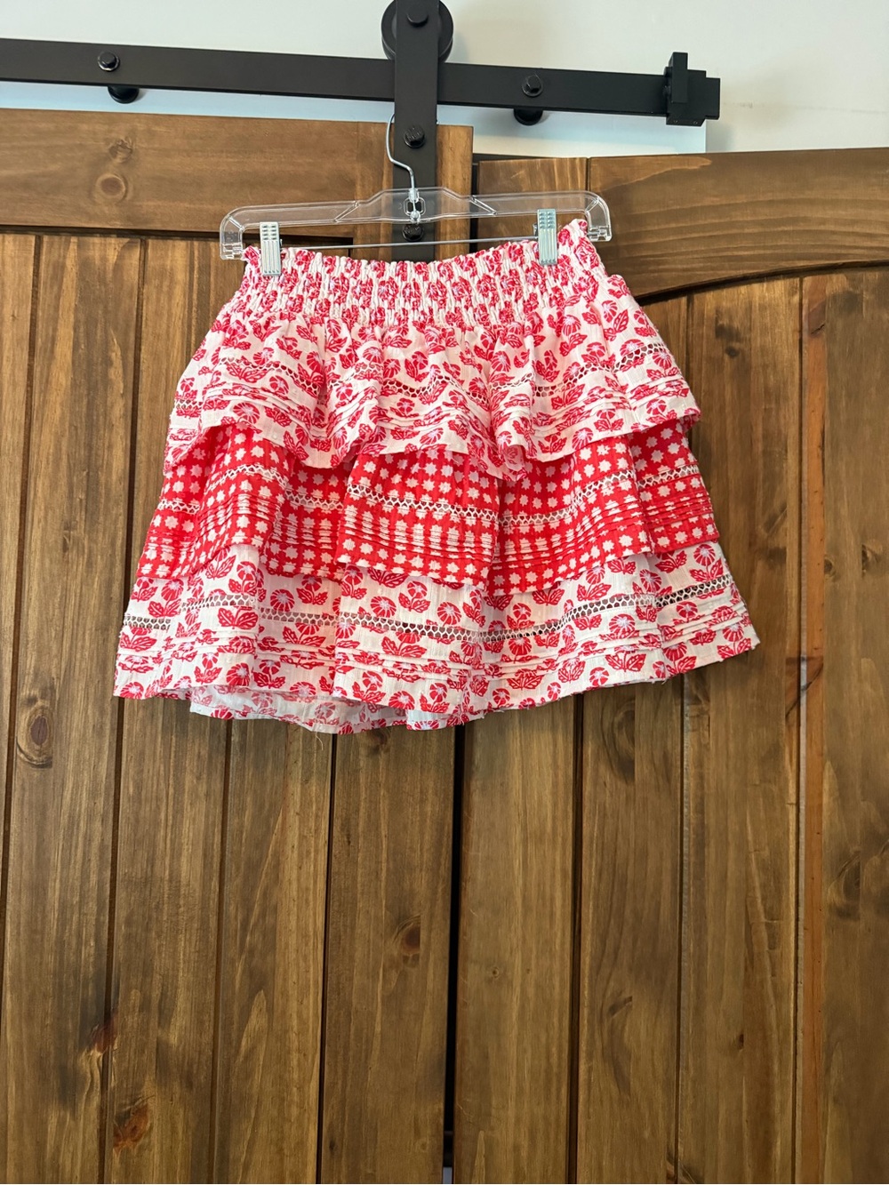 Roller Rabbit red and white skirt